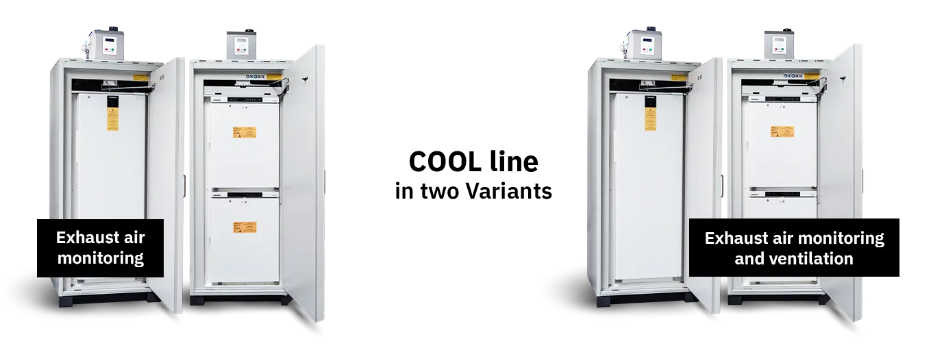 Image of two identical units side by side: one labeled 